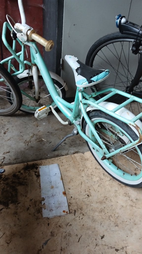 Meisjesfiets 16 inch, Ophalen, Gebruikt, Velgrem, Troy