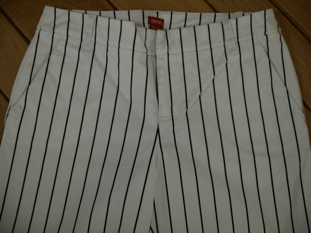 ESPRIT broek flared pijp wit zwart streep maat 36 - nieuw -, Wit, Nieuw, Ophalen of Verzenden, Maat 36 (S)
