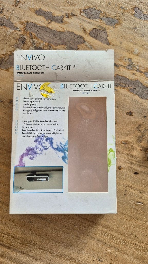 Envivo Bluetooth Carkit - Handsfree bellen in de auto, Auto diversen, Ophalen of Verzenden, Nieuw
