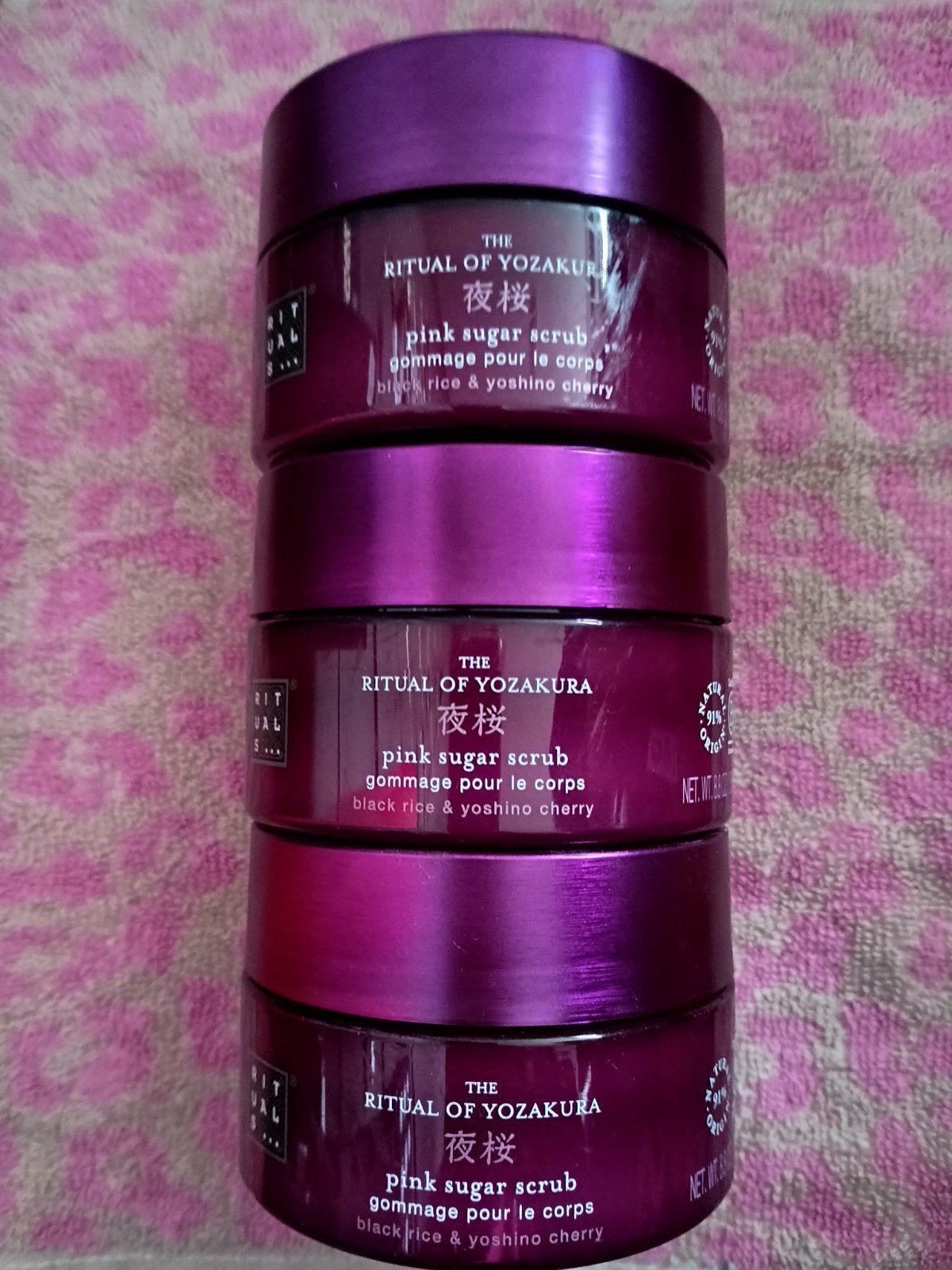 3x Ritual of Yozakura Pink Sugar Scrub nieuw, Ophalen of Verzenden, Nieuw, Overige typen