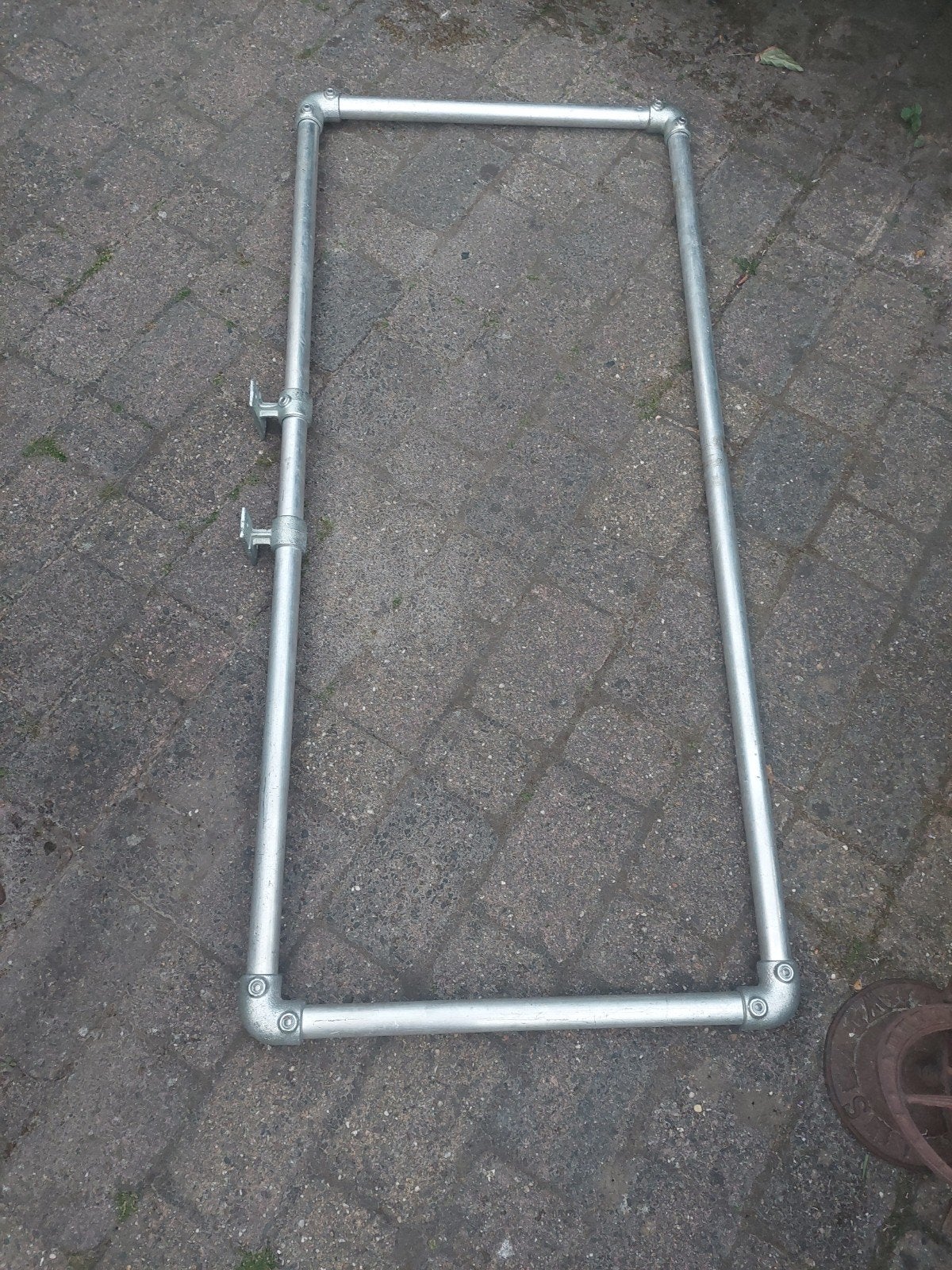 Reclame spandoek frame steigerbuis aluminium  140 X 60 cm, Ophalen