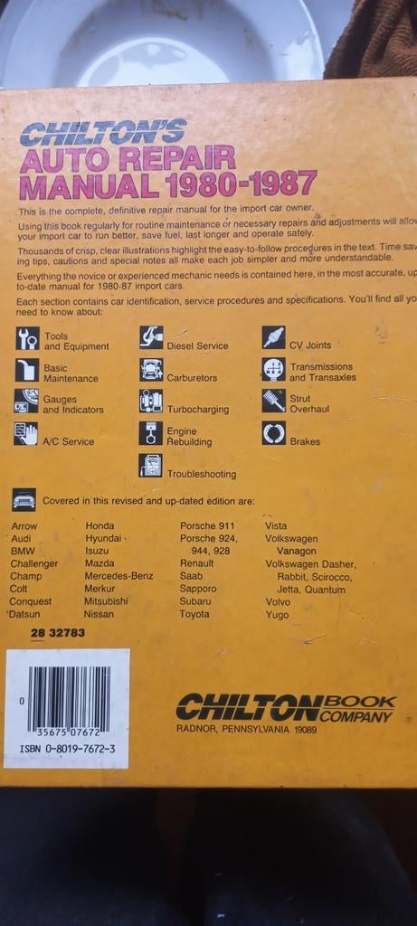 Chilton  auto repair boek, Boeken, Ophalen of Verzenden, Algemeen