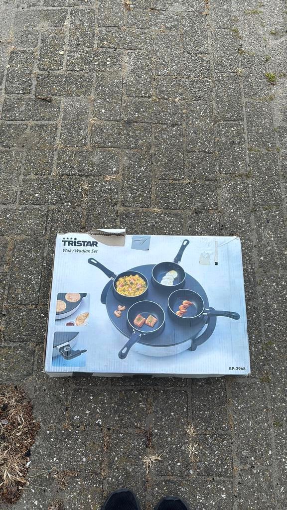 Gourmet pannetjes set, Witgoed en Apparatuur, Gourmetstellen, Ophalen, Zo goed als nieuw, 4 t/m 7 personen