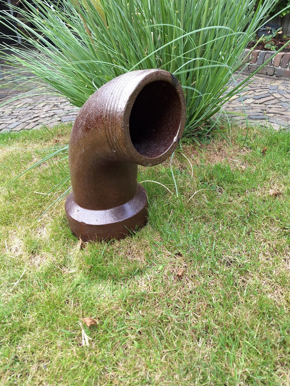 Antieke aardewerken gresbuis - Decoratief object, Tuin en Terras, Ophalen, Gebruikt