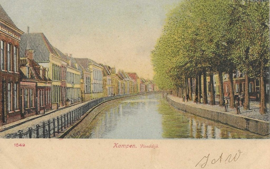 Kampen, Vloeddijk, Verzamelen, Verzenden, Voor 1920, Gelopen, Overijssel