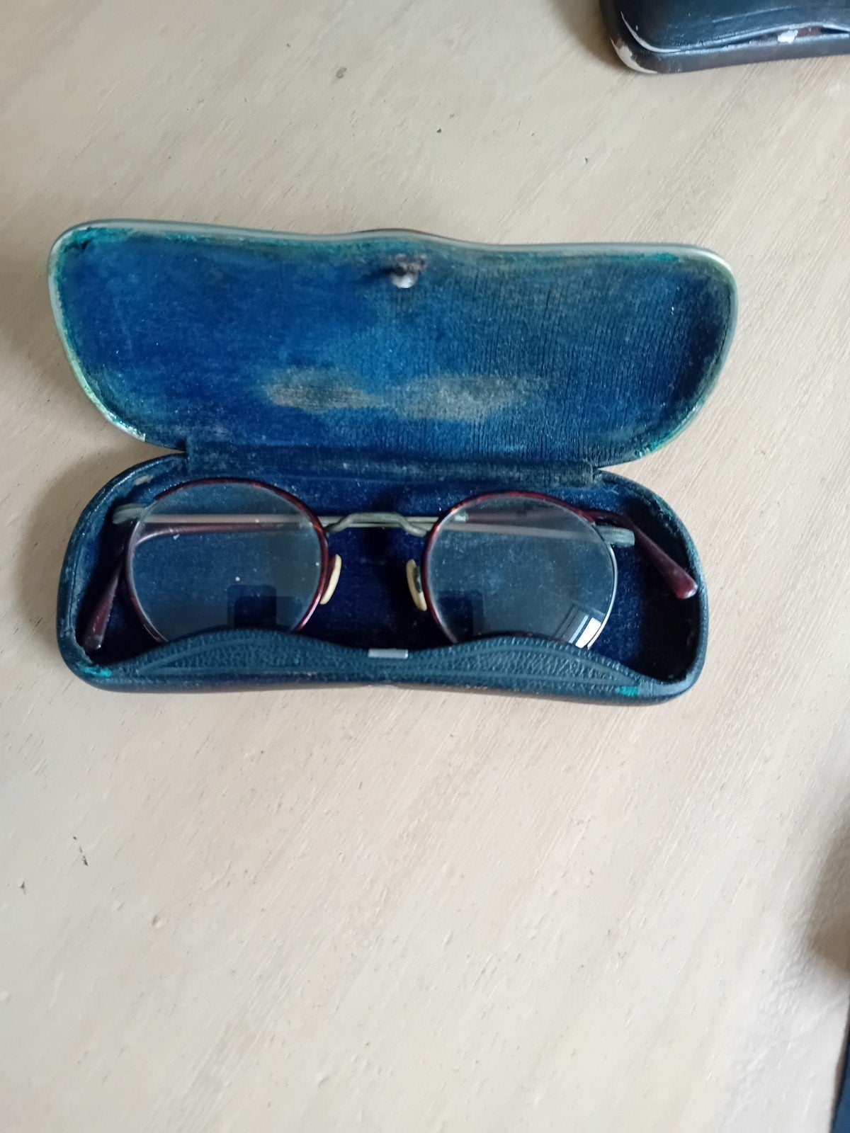 vintage bril met kokertje, Ophalen of Verzenden