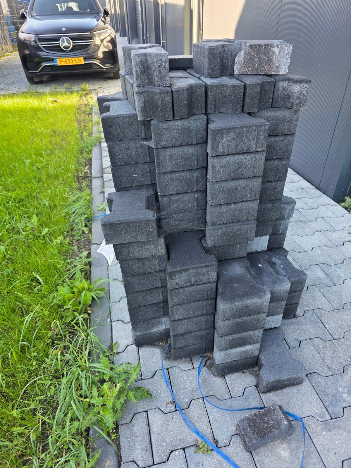 Nieuwe betonnen klinkers antraciet - ca. 5 m², Klinkers, Nieuw, Ophalen of Verzenden, Minder dan 5 m²