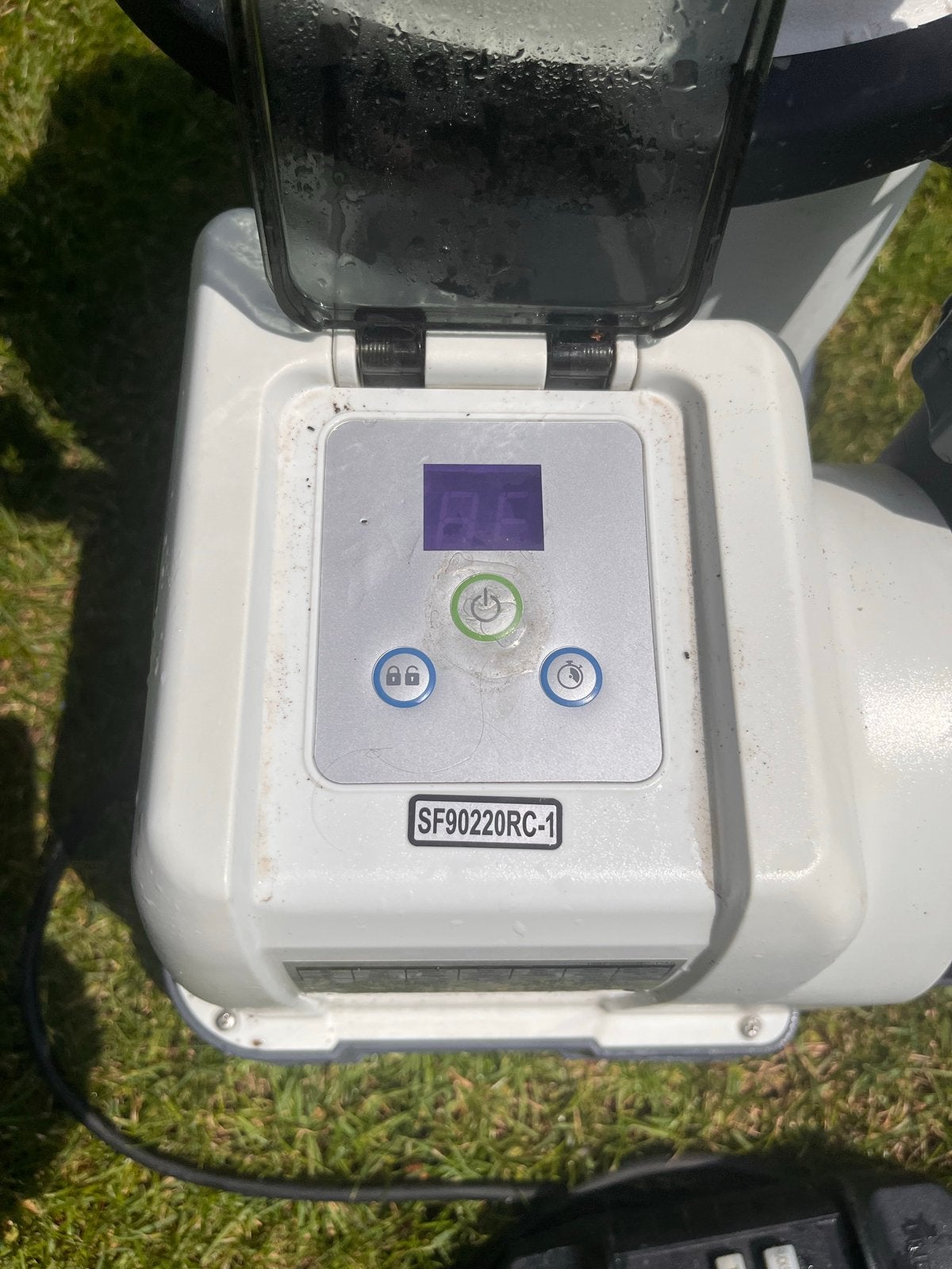 Intex Zandfilterpomp SF90220RC-1 met zoutelektrolyse, Tuin en Terras, Ophalen, Gebruikt, Zwembadpomp