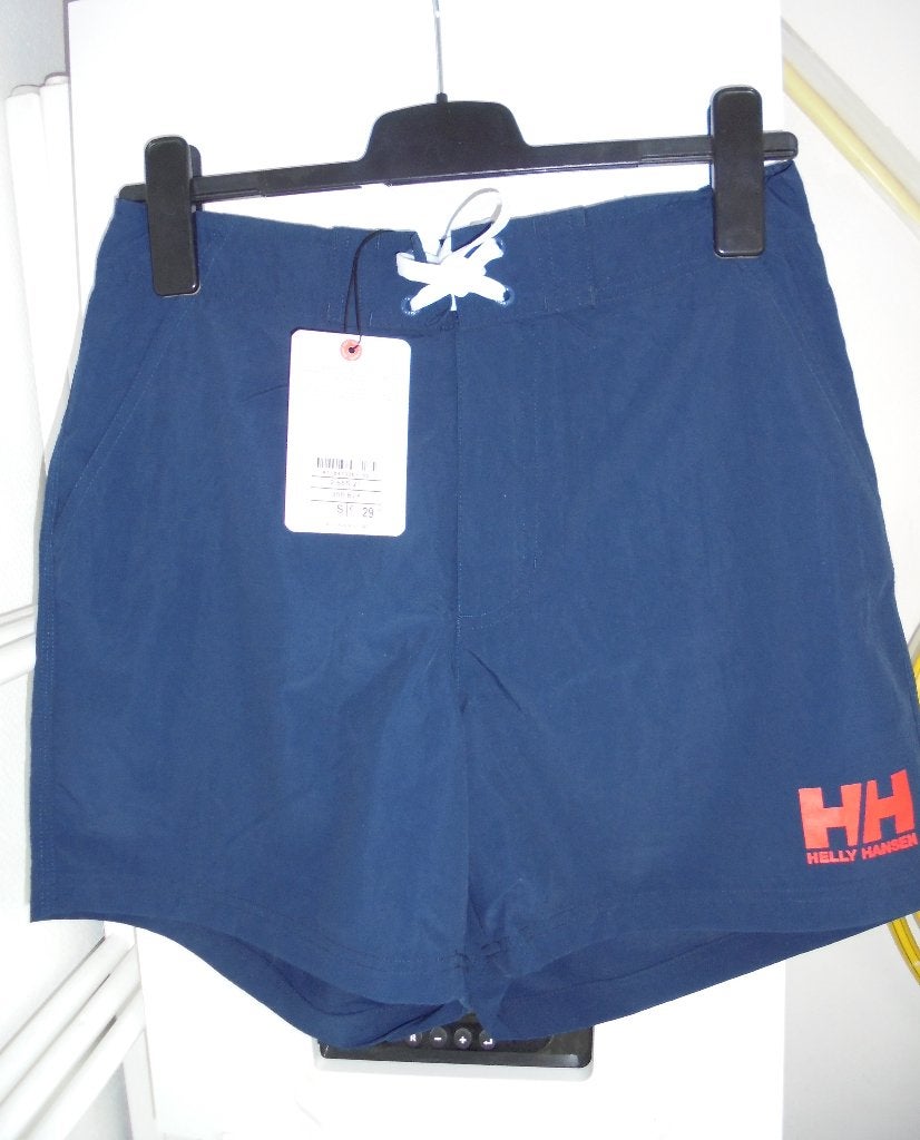 Short korte broek blauw rood Helly Hanssen nieuw maat s, Verzenden, Nieuw, Maat 46 (S) of kleiner, Blauw