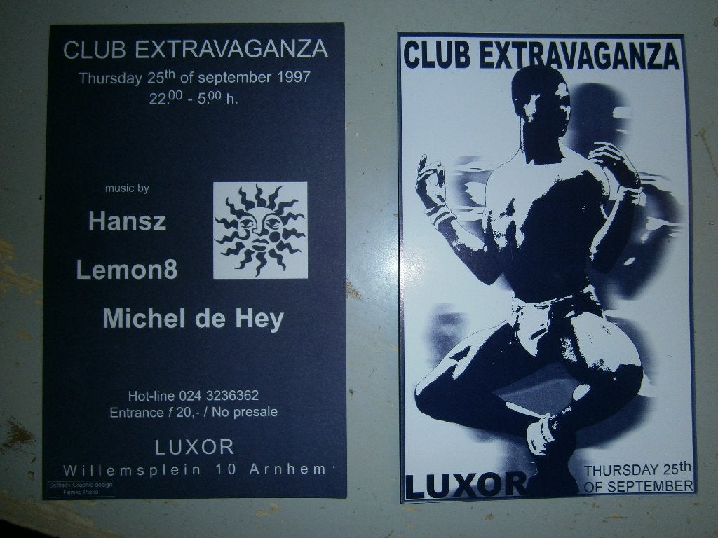 Luxor Arnhem – Club Extravaganza  25 Sept 97  Zeldzame Flyer, Ophalen, Rechthoekig Staand, A4 of kleiner, Zo goed als nieuw