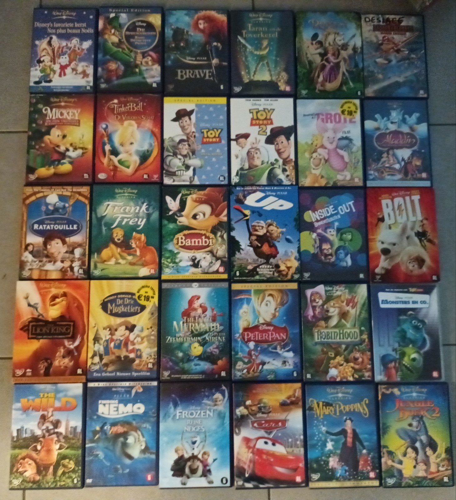 30 disney en pixar dvds, Alle leeftijden, Ophalen of Verzenden, Zo goed als nieuw