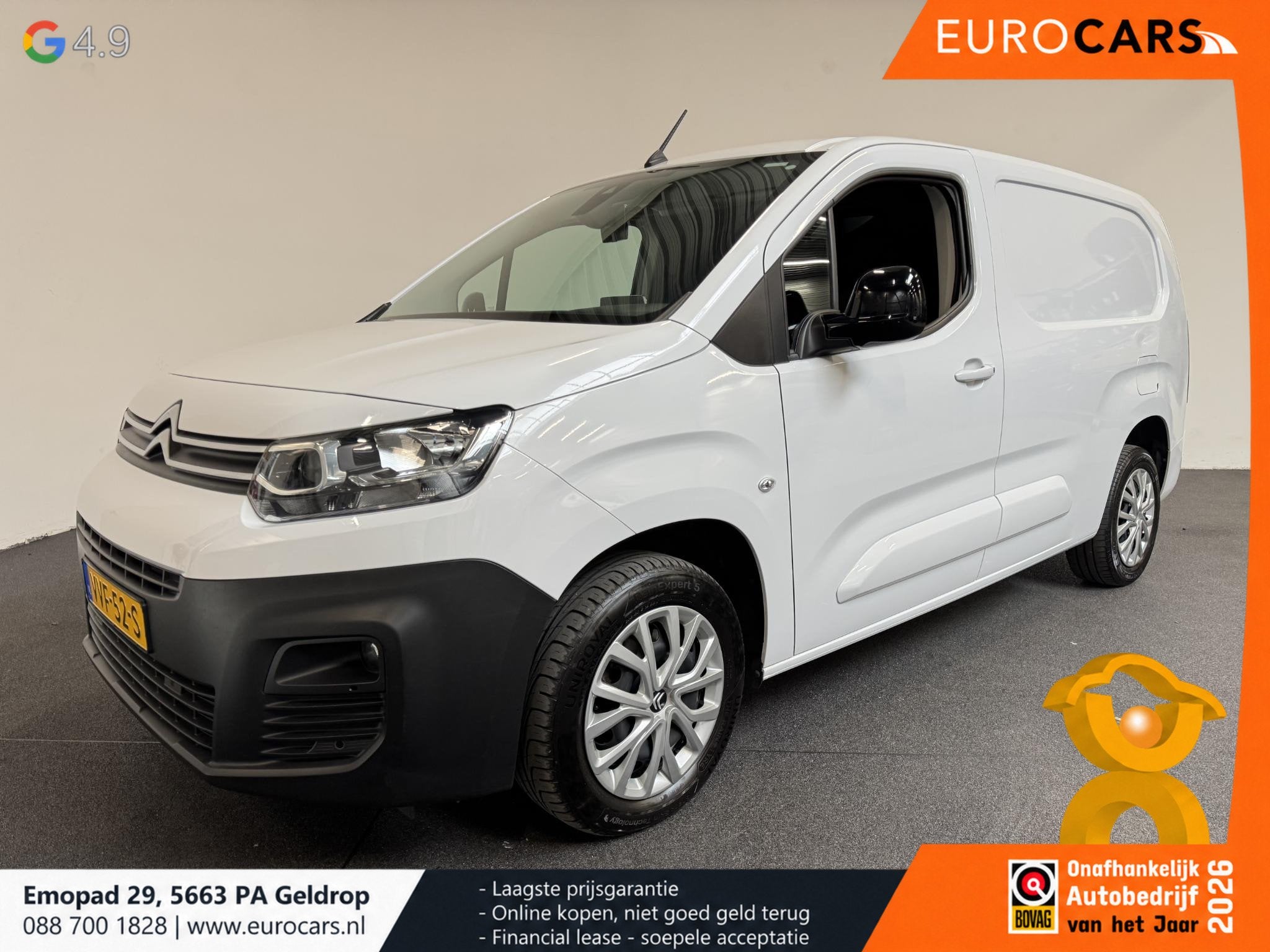 Citroen Berlingo 130PK Automaat L2 Navigatie Apple carplay/, Auto's, Stof, Gebruikt, Euro 6, 4 cilinders