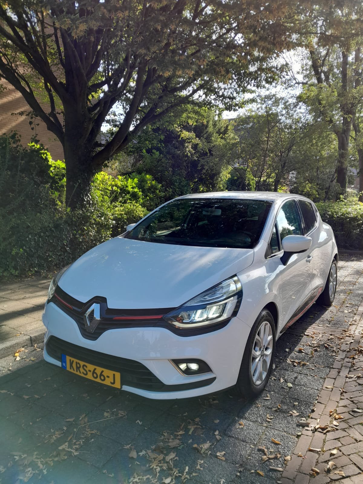 Renault Clio 0.9TCe Led km94 Clima/ Cruise/Leer/Camera//Nav, Auto's, 898 cc, Wit, Handgeschakeld, 90 pk