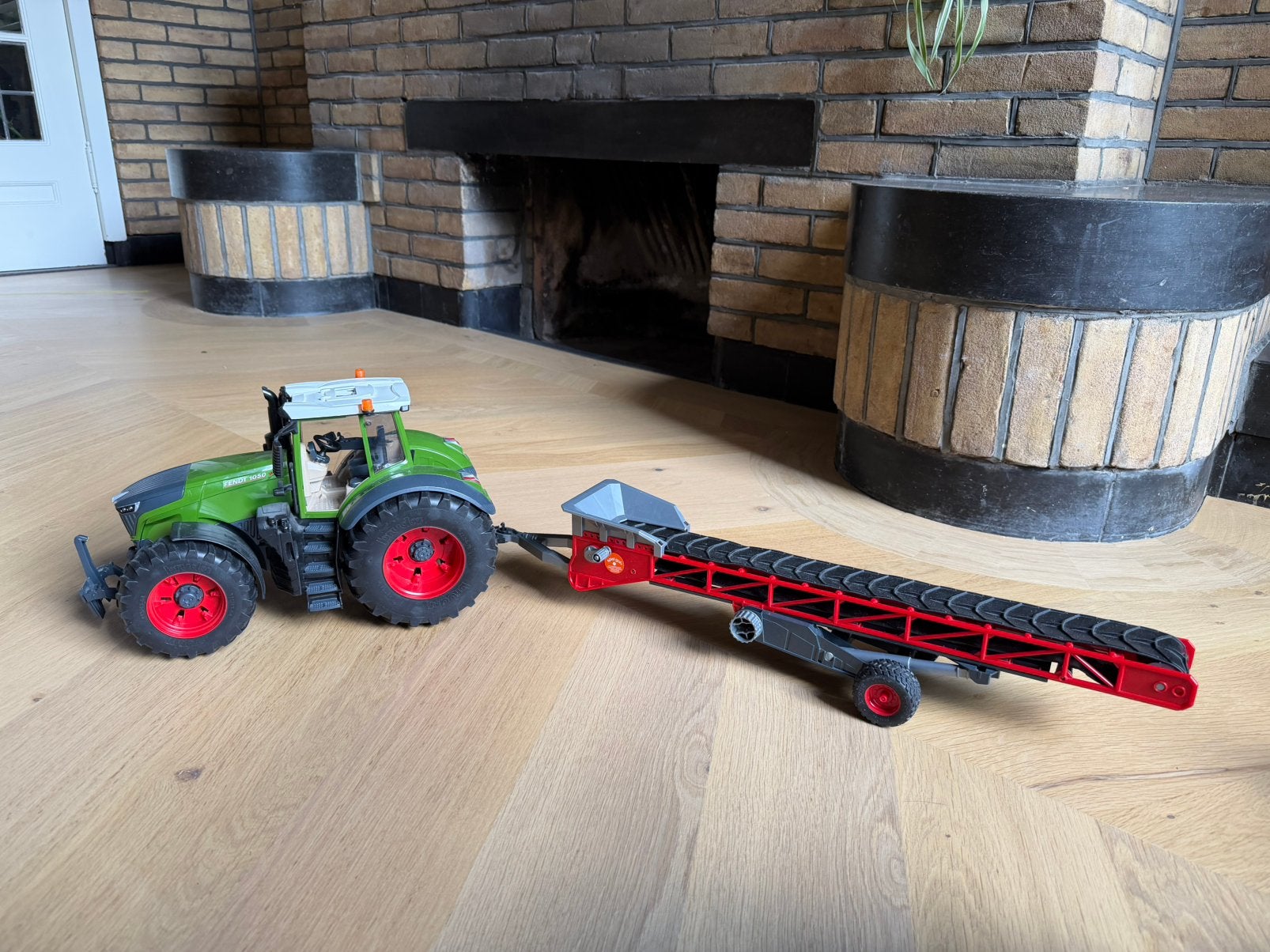 Bruder tractor en aanhanger, Ophalen of Verzenden, Gebruikt, Tractor of Landbouw, Overige merken