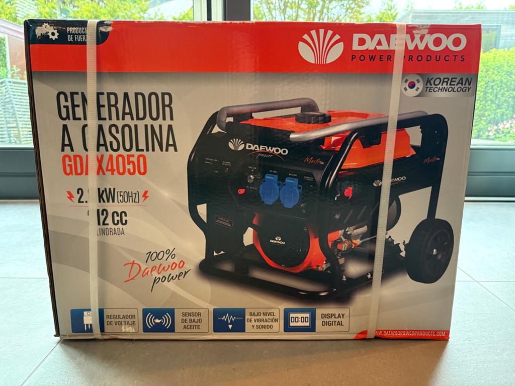 Daewoo GDAX4050 benzine generator 2,8 KW - Nieuw in doos, Ophalen, Nieuw