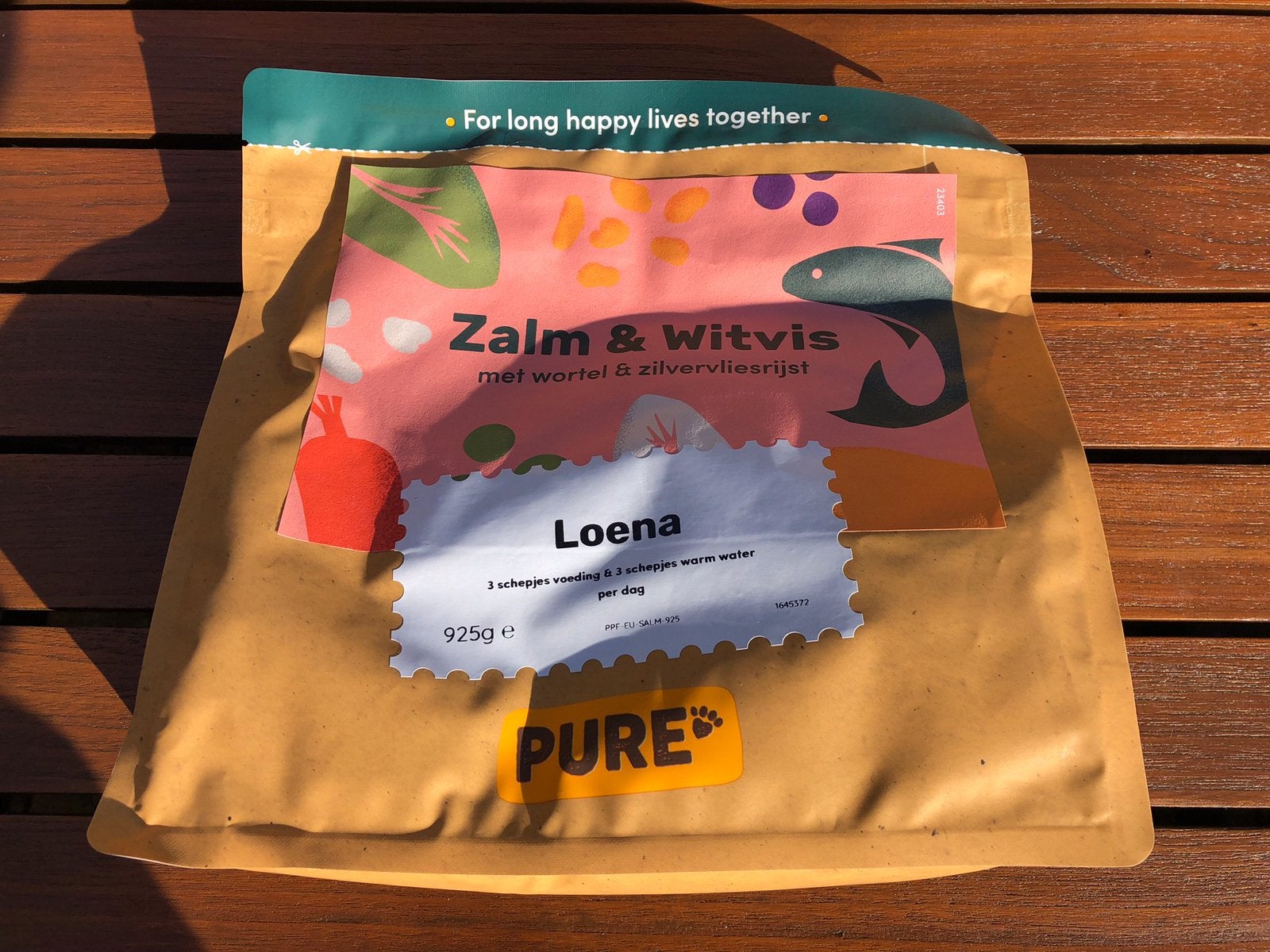 Pure Zalm & Witvis met wortel & zilvervliesrijst hondenvoer, Dieren en Toebehoren, Dierenvoeding, Ophalen of Verzenden, Hond