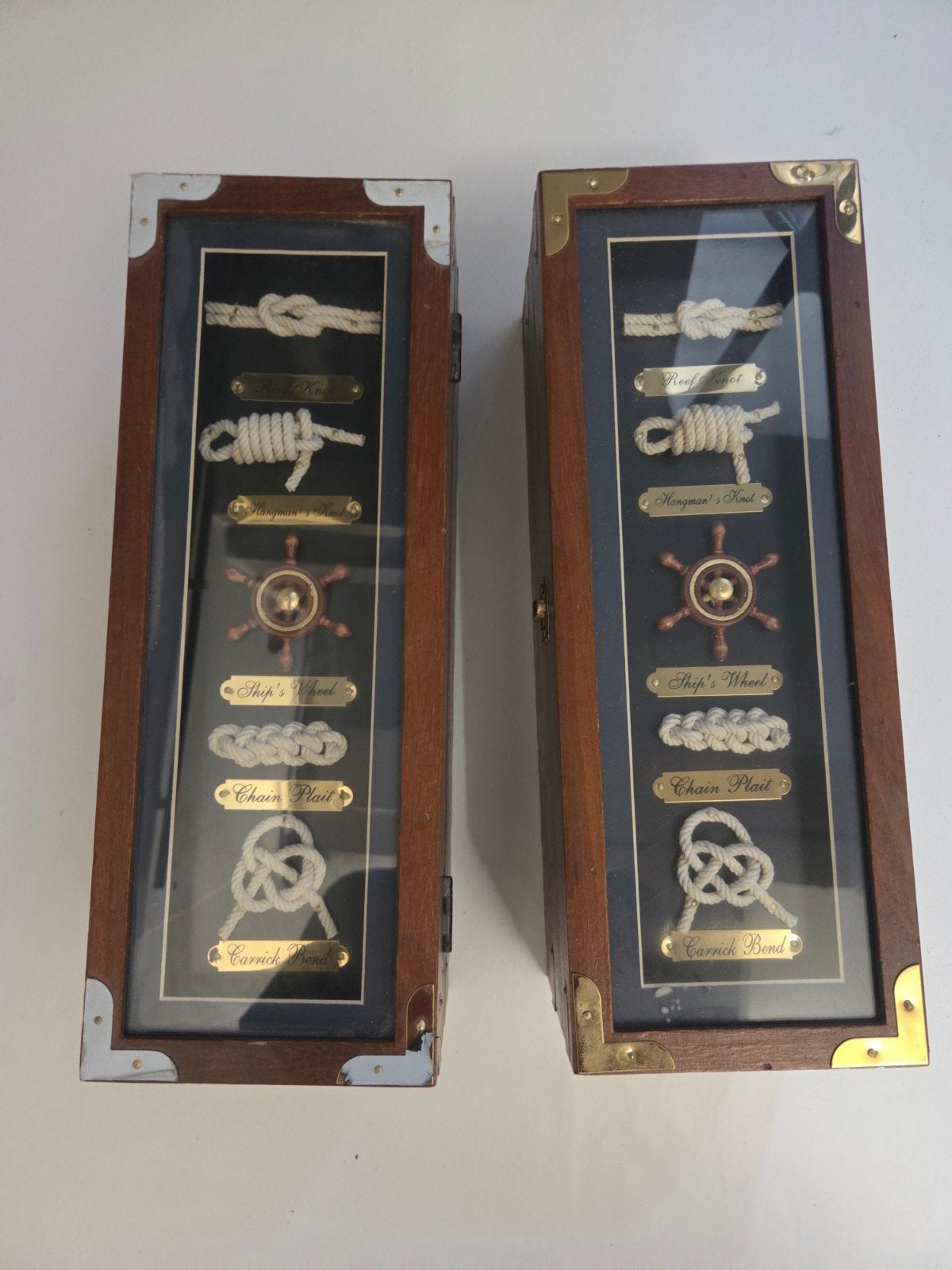 Wijn/drank kist Decoratieve Maritieme Knopen Displays (Set v, Ophalen of Verzenden, Zo goed als nieuw