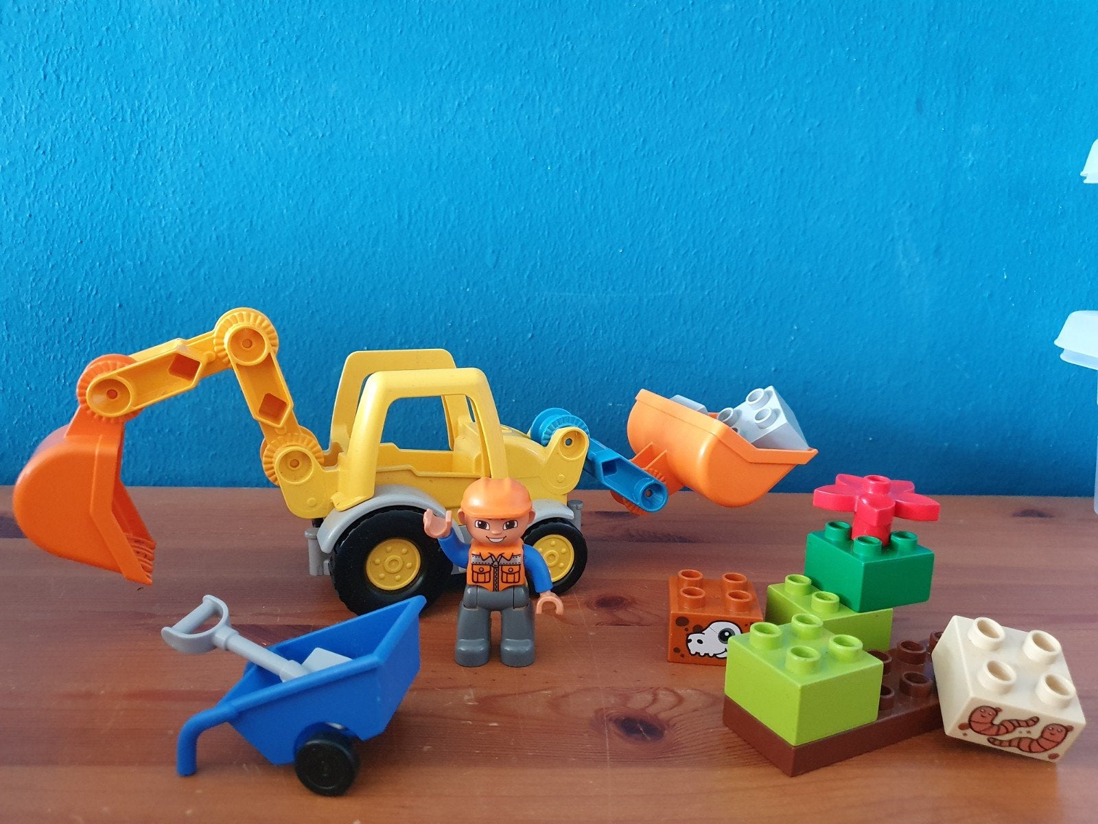 Duplo backhoe lader 10811, Ophalen of Verzenden, Gebruikt, Duplo