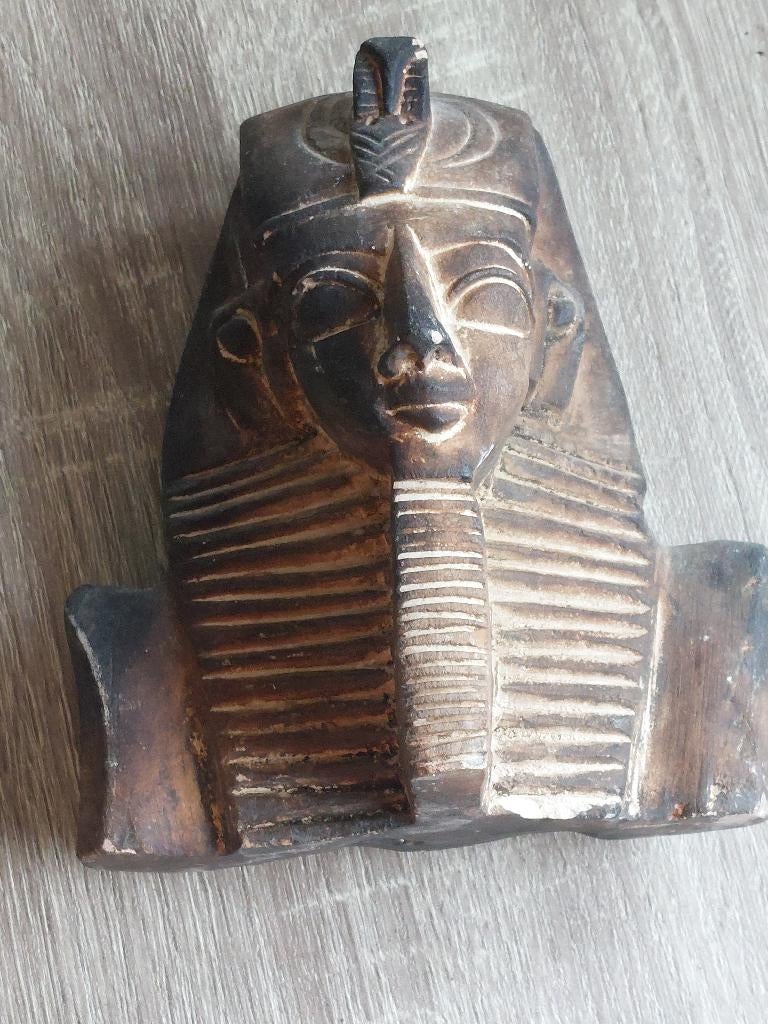 Beeldje Egyptisch farao, Overige onderwerpen, Minder dan 20 cm, Ophalen of Verzenden, Handgemaakt