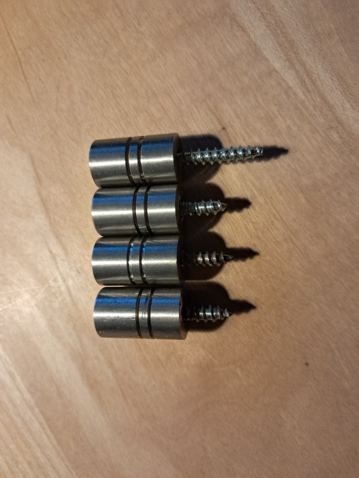 Set van 10 +4 RVS Keukenrek /Ophanghaken of deur/lade knop, Overige typen, Zilver, Ophalen of Verzenden, Zo goed als nieuw