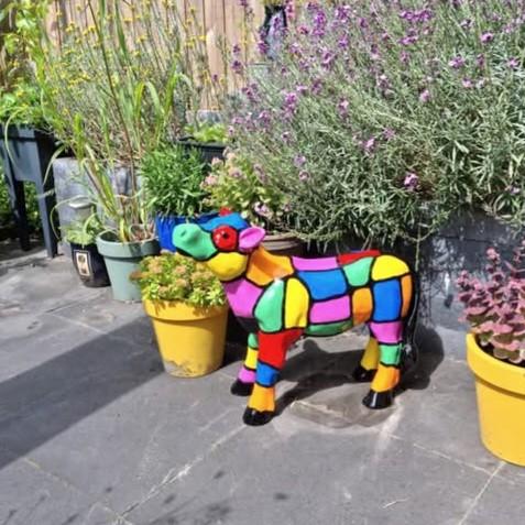 Kalf beeld geit, beeld varken, schaap, koe beeld, lammetje, Tuin en Terras, Tuinbeelden, Ophalen, Nieuw, Kunststof, Dierenbeeld