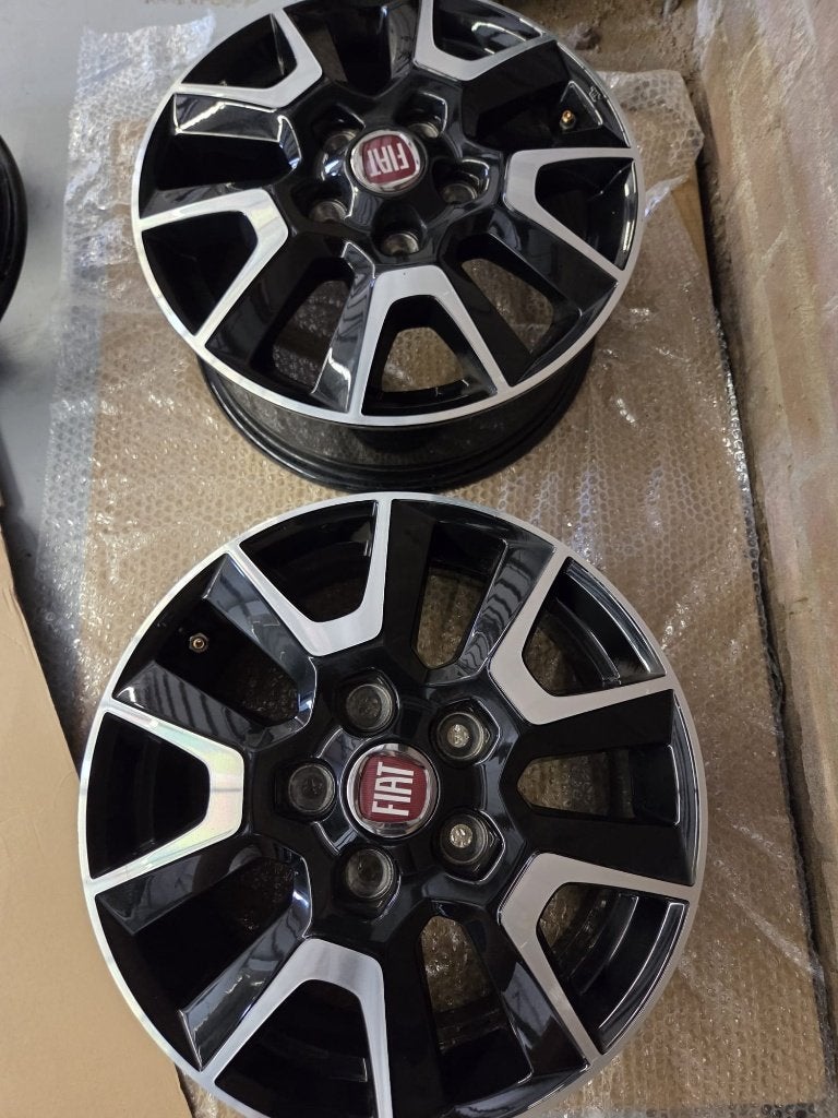 Set 4x lichtmetalen 16 inch velgen Fiat Ducato camper, Auto-onderdelen, Banden en Velgen, Ophalen, Velg(en), 16 inch, Zomerbanden