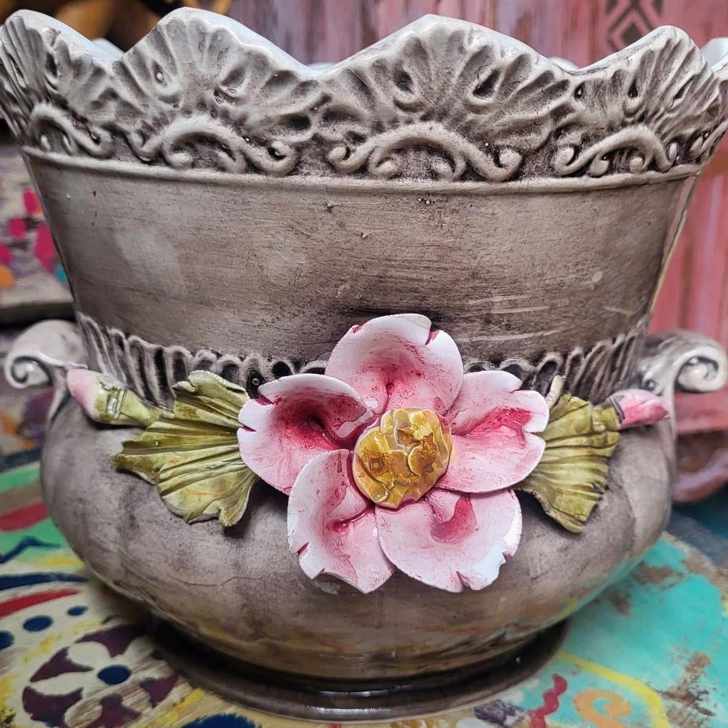 Vintage/Bloempot/Bassano/Style, Ophalen of Verzenden