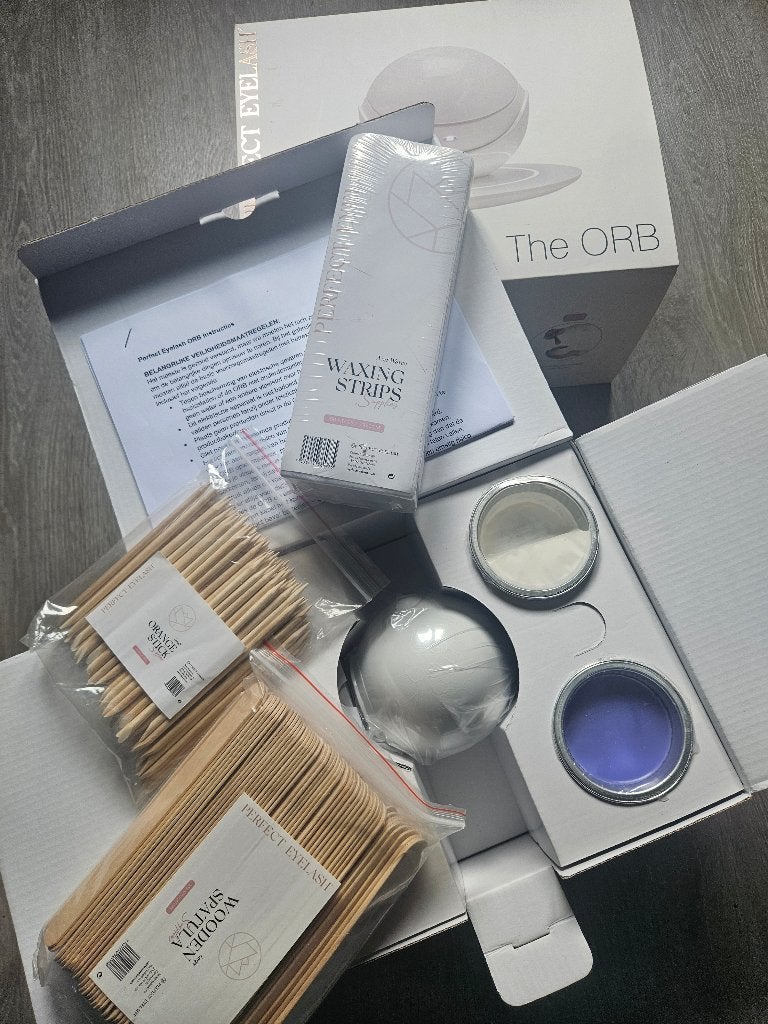 Nieuwe Orb wax van perfect eyelash ( nieuw in doos ), Gehele gezicht, Wit, Nieuw, Ophalen of Verzenden