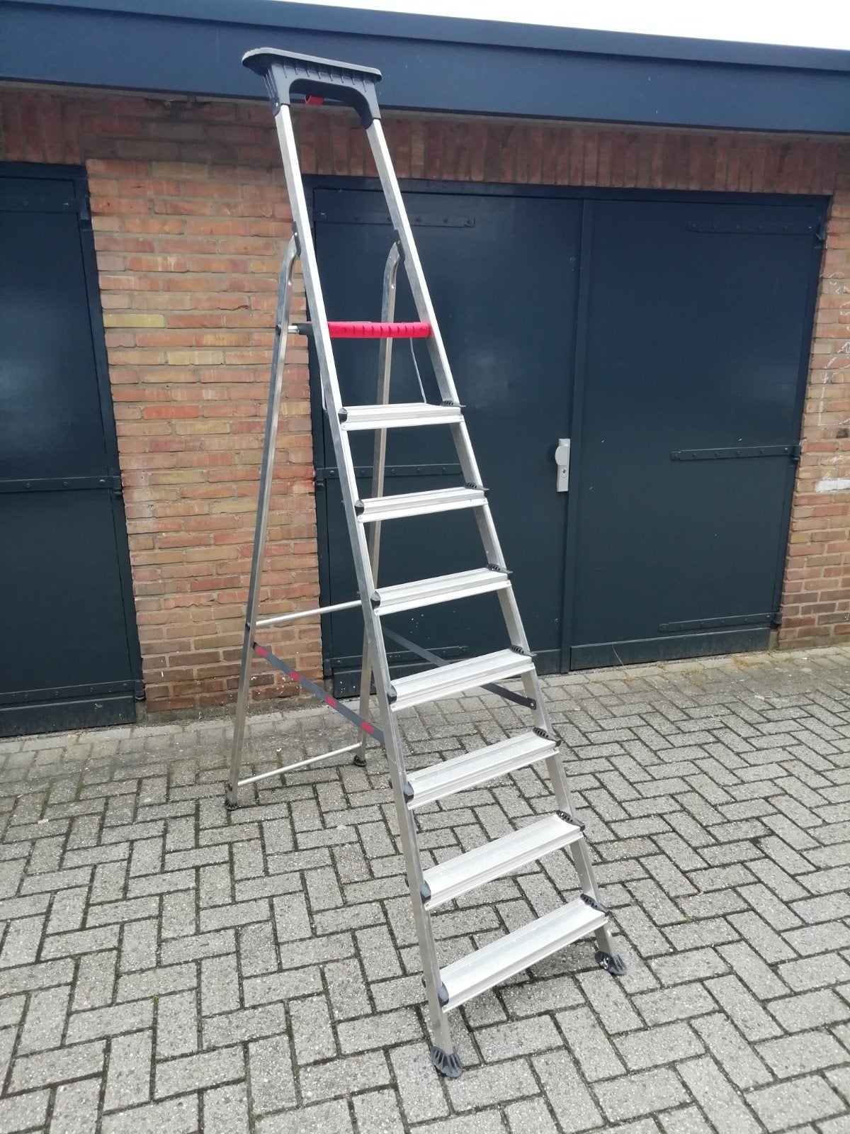 ALTREX HUISHOUDTRAP DOUBLE DECKER 8 TREDEN, TRAP, LADDER, Doe-het-zelf en Verbouw, Ladders en Trappen, Ophalen, Trap, Zo goed als nieuw