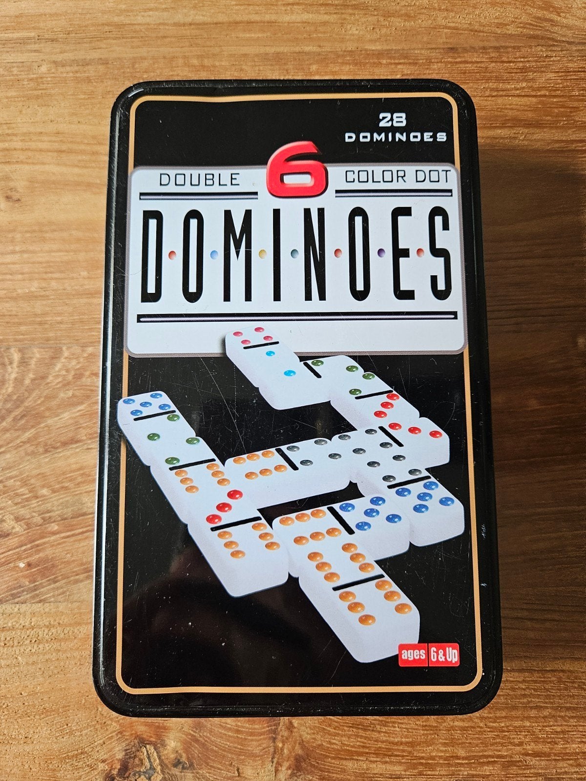 Domino spel in blik, Een of twee spelers, Ophalen of Verzenden, Zo goed als nieuw, Onbekend