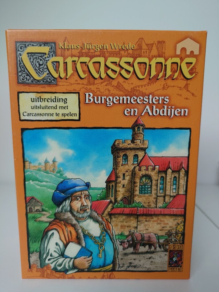Carcassonne Burgemeesters en Abdijen (C1 editie), Vijf spelers of meer, Ophalen of Verzenden, Zo goed als nieuw, 999games