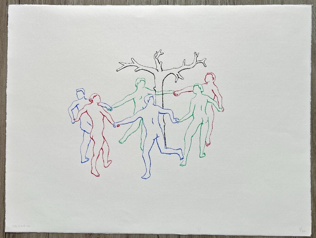 Map met 7x zeefdruk Hans van der Ham - Casa Nova, Antiek en Kunst, Gesigneerd, Verzenden, Zeefdruk