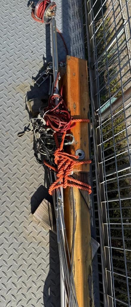 Houten Mast en Giek voor Zeilboot, Watersport en Boten, Ophalen of Verzenden