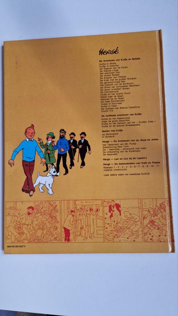 Spelen met Kuifje op Molensloot - Hergé Casterman, Boeken, Eén stripboek, Ophalen of Verzenden, Gelezen, Hergé