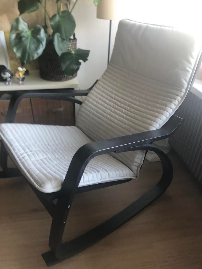 IKEA poang schommelstoel zgan staat, Ophalen, Eenpersoons, 75 tot 100 cm, Zo goed als nieuw