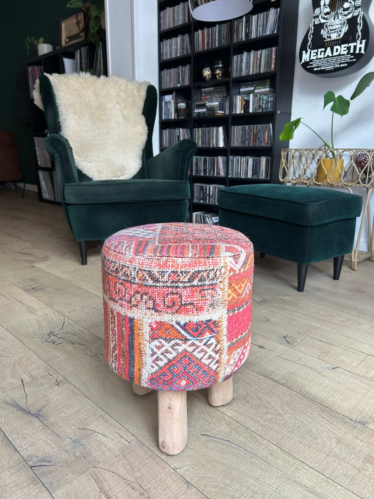 Bohemian krukje, Huis en Inrichting, Hout, Rond, Ophalen of Verzenden, Zo goed als nieuw