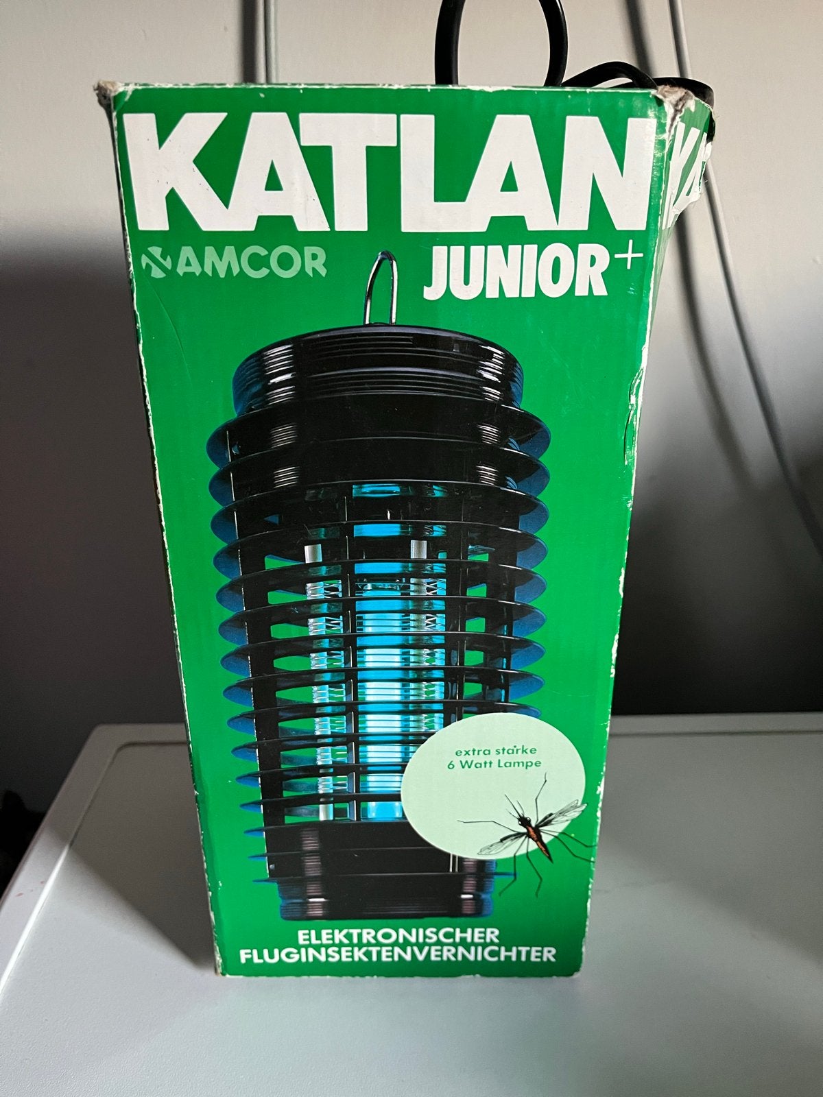 Katlan Amcor Junior+ Elektronische Vliegenvanger, Zwart, Kunststof, Ophalen of Verzenden, Zo goed als nieuw