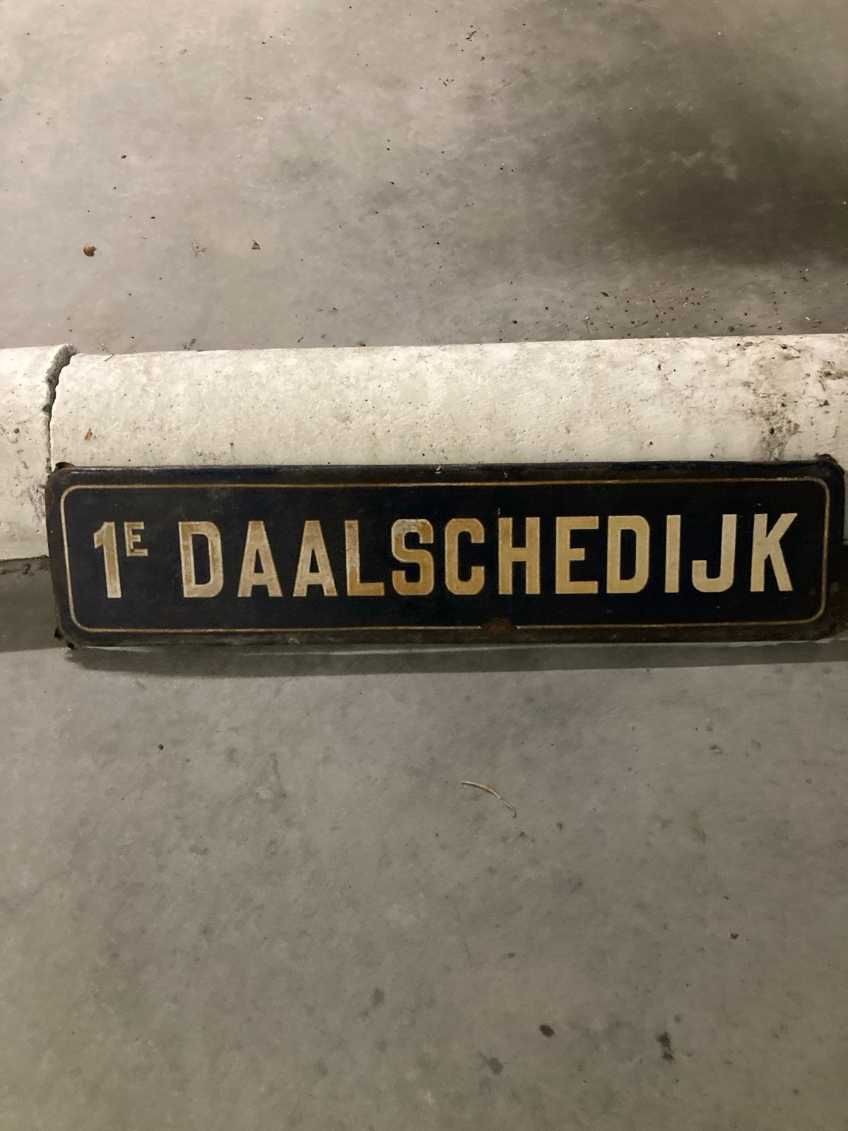 Oude straatnaamborden: 1E DAALSCHEDIJK & PAARDENVELD, Antiek en Kunst, Ophalen