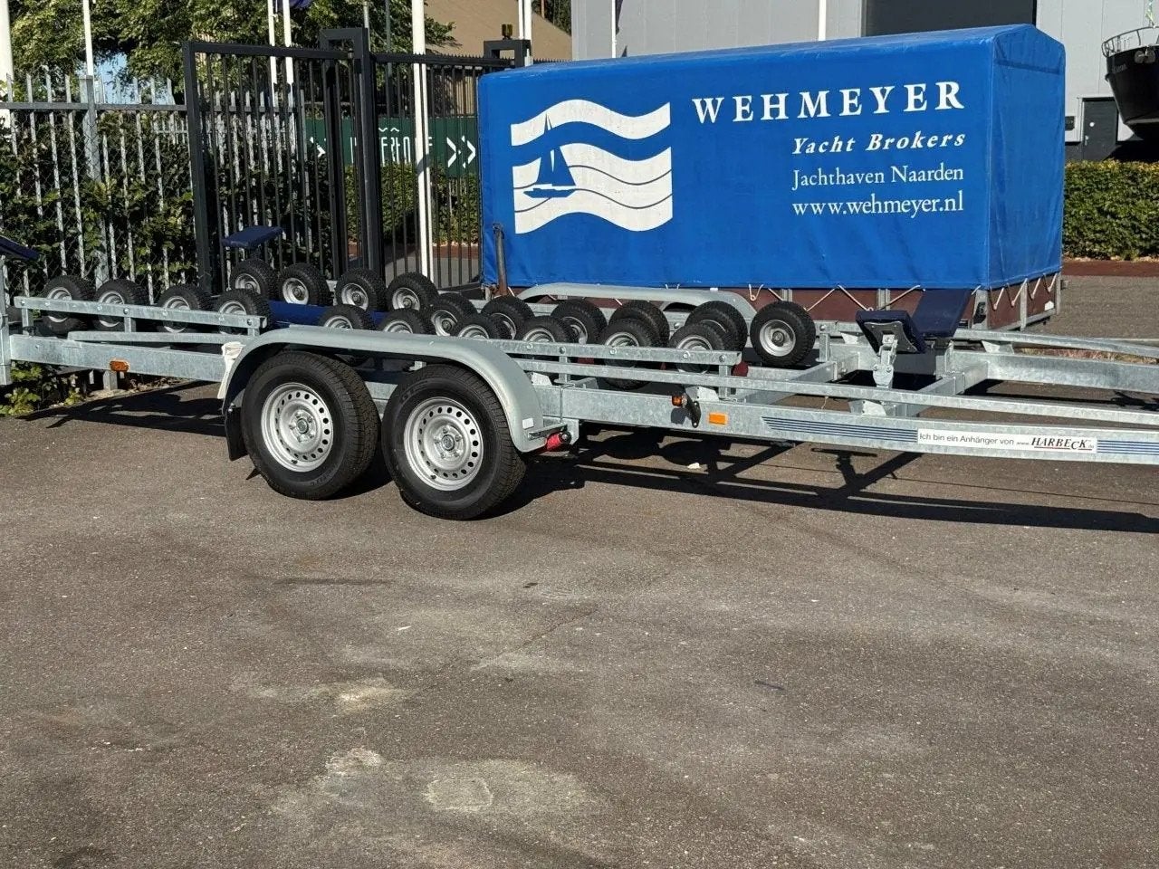 Harbeck 3000 kg Tandem-as Boot trailer bwjr 2024 Nieuwstaat, Watersport en Boten, Info@wehmeyer.nl, Gebruikt, Hermann HARBECK Fahrzeugbau GmbH & Co. KG, Germany
