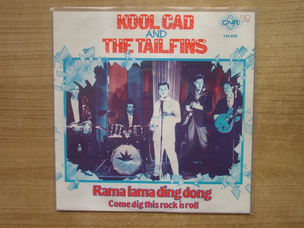 Kool Cad and The Tailfins ‎– Rama Lama Ding Dong, Cd's en Dvd's, Vinyl Singles, Ophalen of Verzenden, Gebruikt, 7 inch, Pop