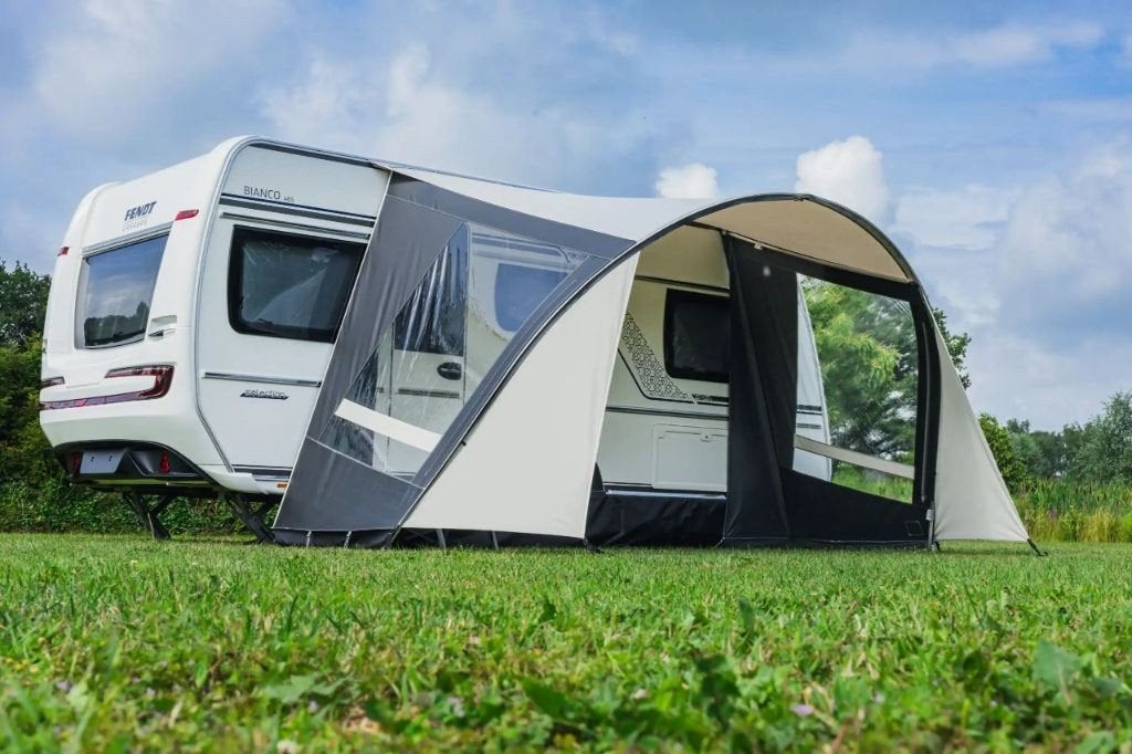 Reda - Easyshade 450 caravanluifel met Frontpro voorwand, Caravans en Kamperen, Voortenten en Luifels, Ophalen, Nieuw, Ten Cate All Season 240g/m2