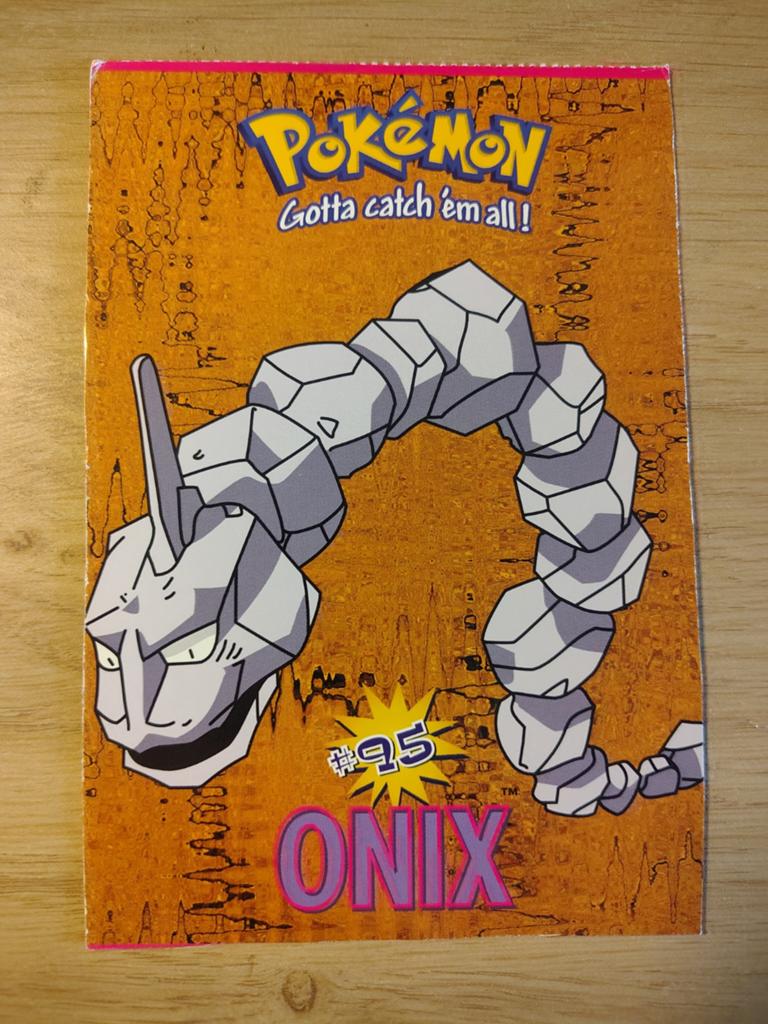 Pokémon #95 Onix, Ophalen of Verzenden, 1980 tot heden, Overige thema's