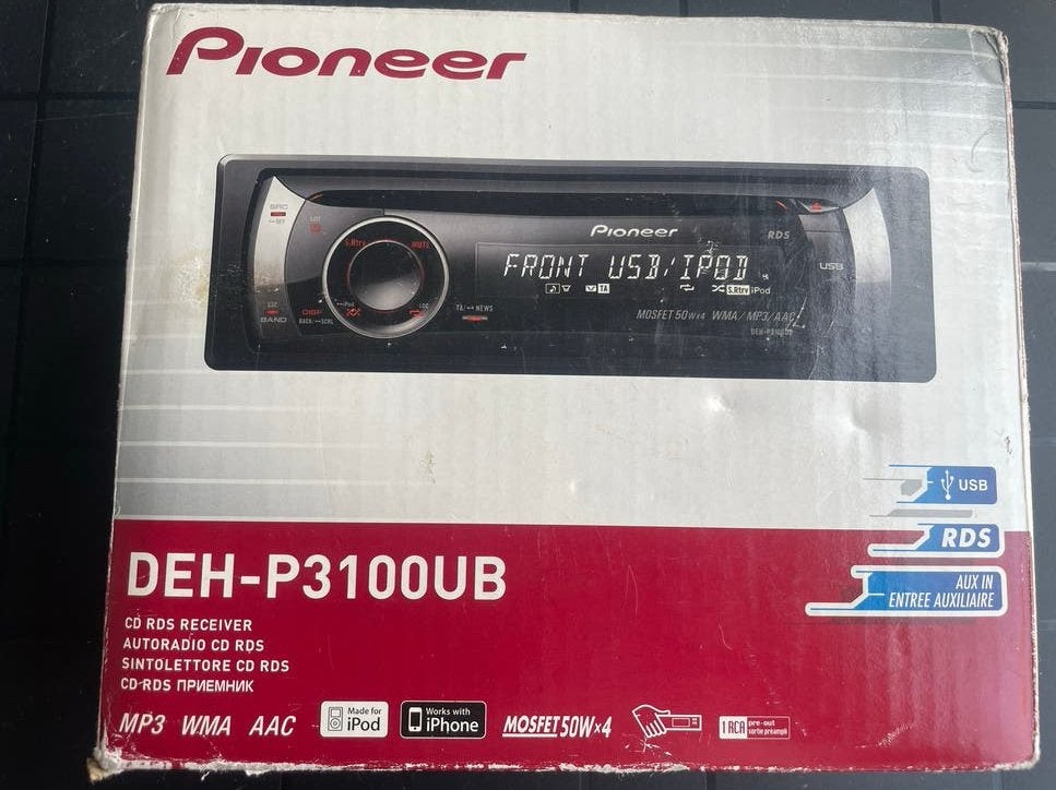 Pioneer DEH-P3100UB Autoradio CD/USB/iPod/iPhone, Ophalen, Zo goed als nieuw