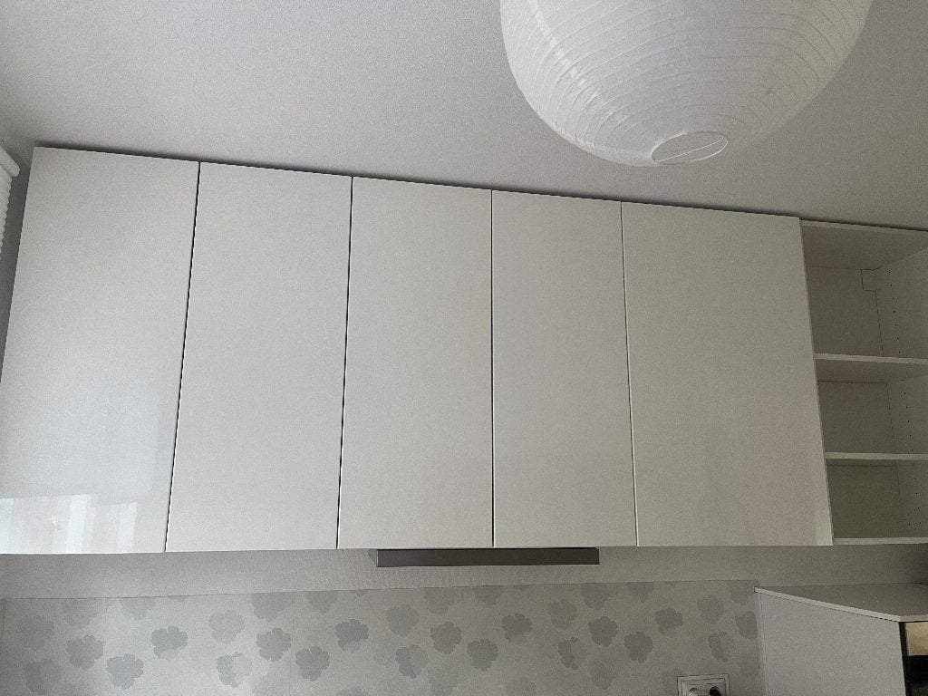 Gratis IKEA Metod Keukenwandkasten - Hoogglans Wit, Ophalen, Zo goed als nieuw, 200 cm of meer, 25 tot 50 cm