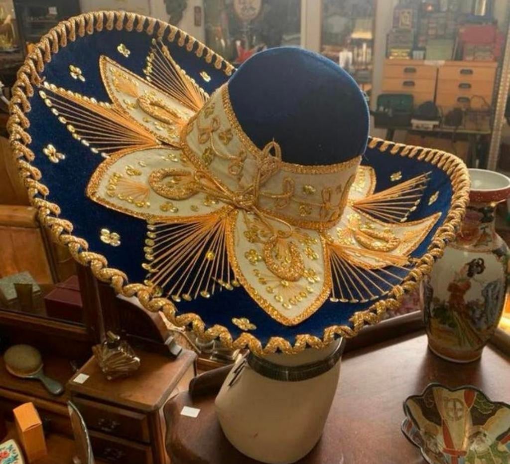 Vintage Pigalle Sombrero Mexicaanse Mariachi Hat Western Cha, Ophalen of Verzenden