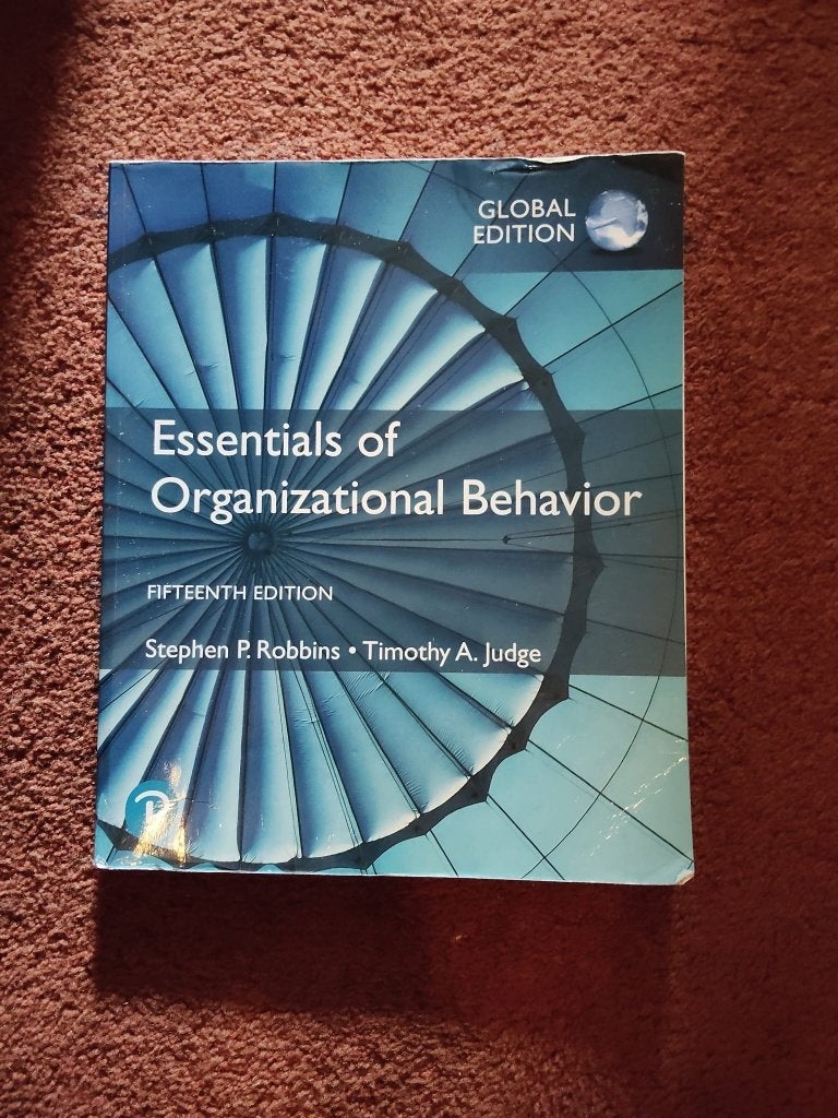 Essentials of Organizational Behavior 15e editie, Ophalen, Gelezen, Personeel en Organisatie, Stephen P. Robbins en Timothy A. Judge