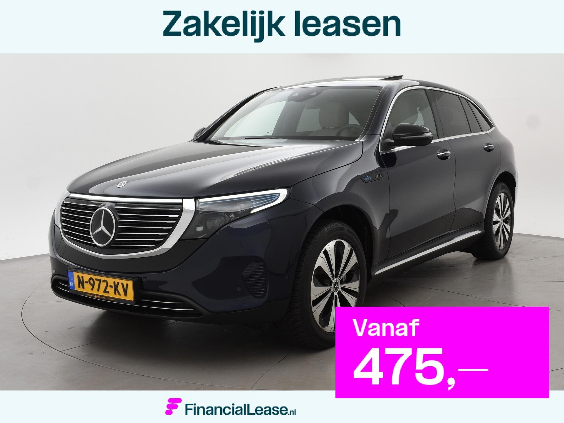Mercedes-Benz EQC 400 4MATIC + BURMESTER | SCHUIFDAK | SFEER, Automaat, Stof, Beige, 80 kWh