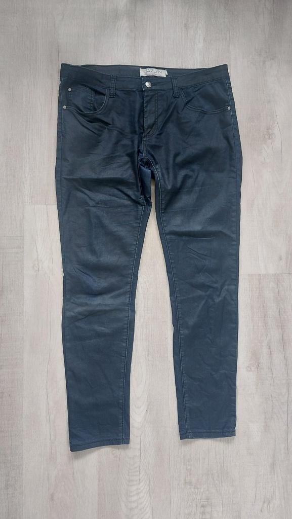 Donkerblauwe broek maat 44, Kleding | Dames, Broeken en Pantalons, Jazlyn, Blauw, Maat 42/44 (L), Ophalen of Verzenden