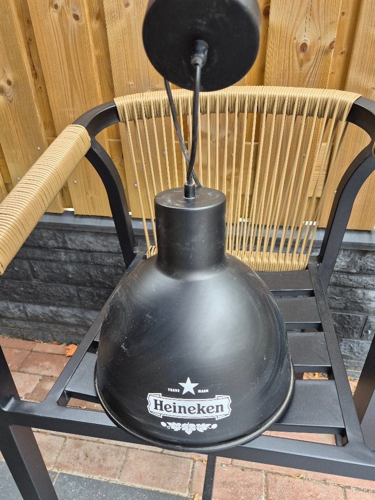 Heineken Hanglamp, Ophalen, Zo goed als nieuw, Metaal, E27 (groot)