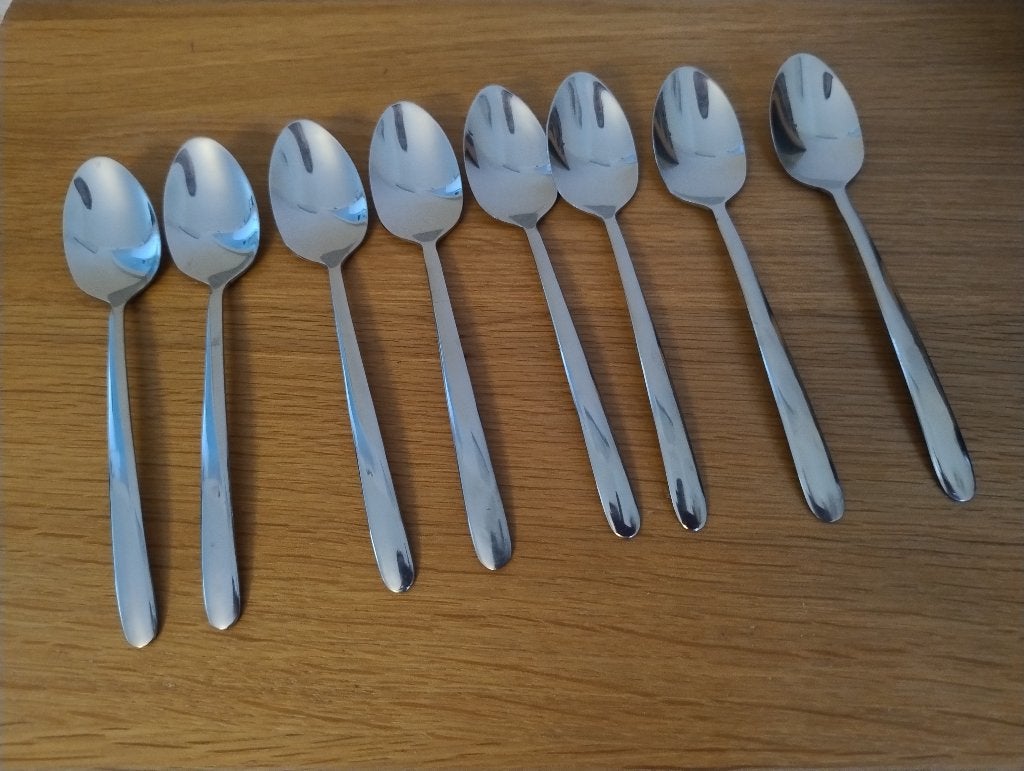 8 lepeltjes sola vintage, Antiek en Kunst, Ophalen of Verzenden